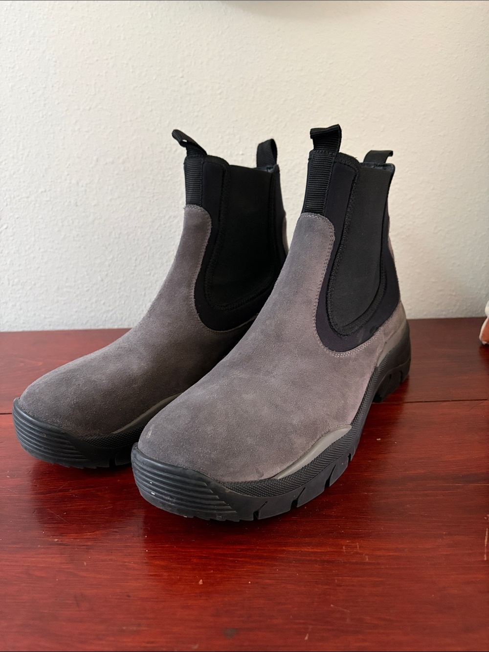 John Elliott Gray Suede Caldera Chelsea II size 45